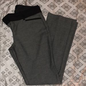 Grey with black trim pants